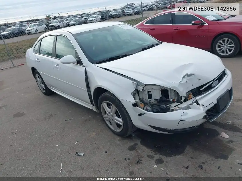 2G1WD5E30E1142366 2014 Chevrolet Impala Limited Police