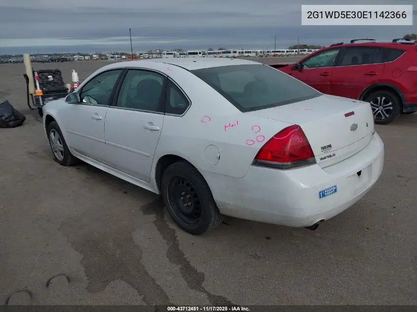 2G1WD5E30E1142366 2014 Chevrolet Impala Limited Police