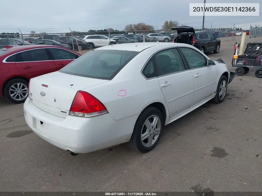 2G1WD5E30E1142366 2014 Chevrolet Impala Limited Police
