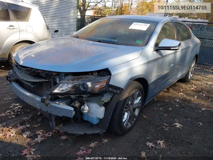 1G1115SL9EU114755 2014 Chevrolet Impala 1Lt