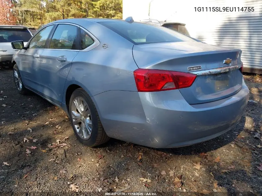 1G1115SL9EU114755 2014 Chevrolet Impala 1Lt