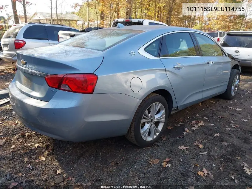 1G1115SL9EU114755 2014 Chevrolet Impala 1Lt