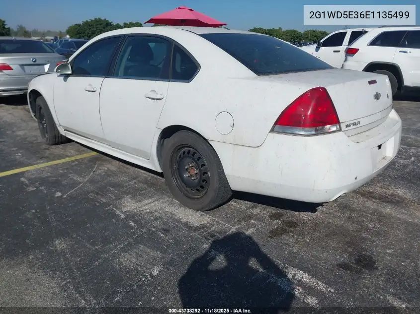 2G1WD5E36E1135499 2014 Chevrolet Impala Limited Police