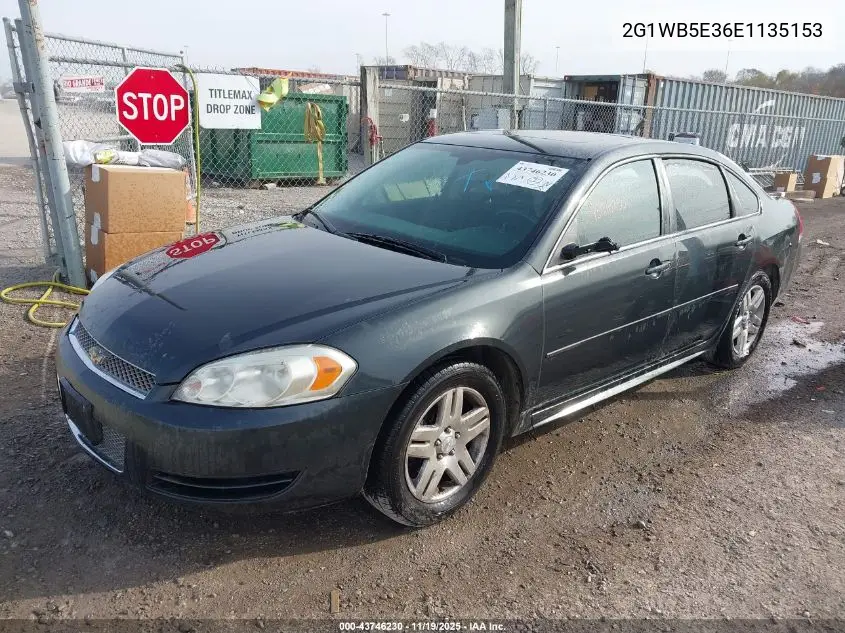 2G1WB5E36E1135153 2014 Chevrolet Impala Limited Lt
