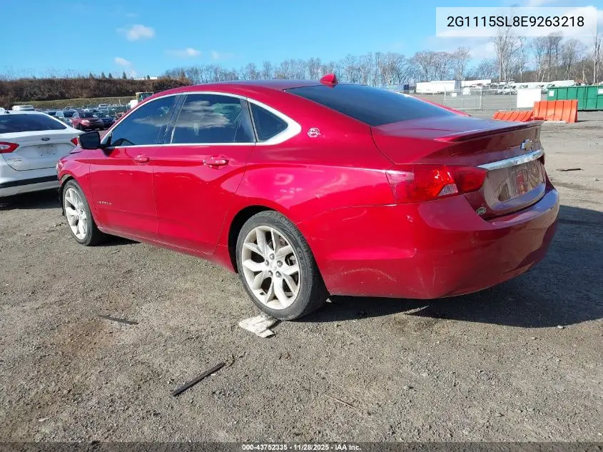 2G1115SL8E9263218 2014 Chevrolet Impala 1Lt