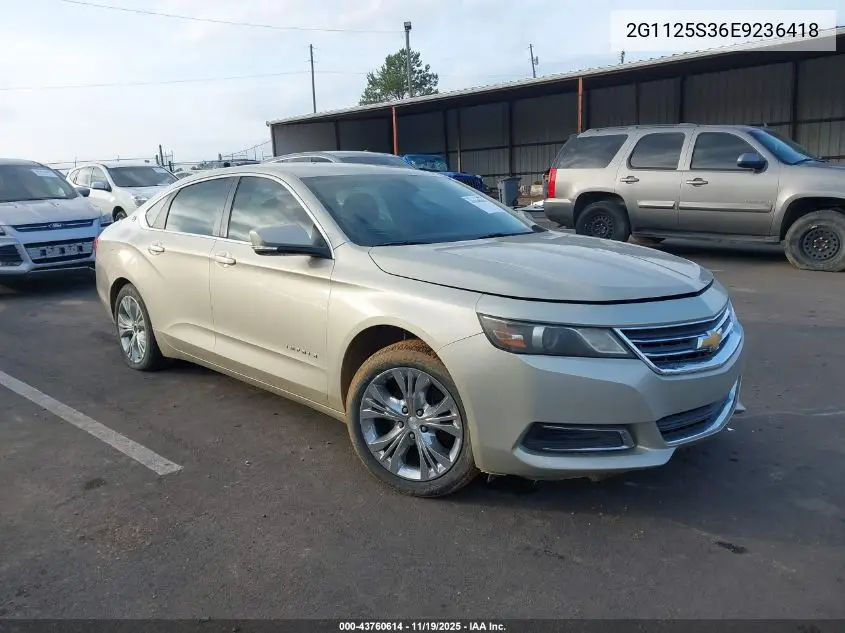2G1125S36E9236418 2014 Chevrolet Impala 2Lt