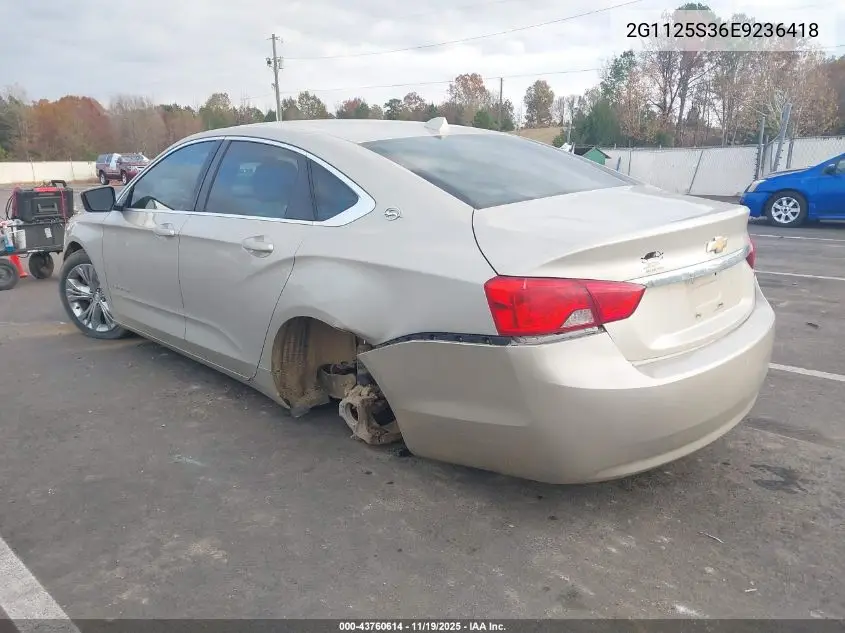 2G1125S36E9236418 2014 Chevrolet Impala 2Lt
