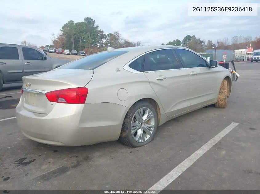 2G1125S36E9236418 2014 Chevrolet Impala 2Lt