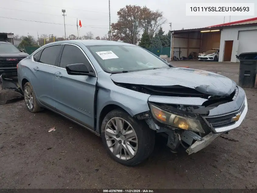 1G11Y5SL2EU104693 2014 Chevrolet Impala 1Ls