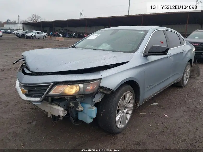 1G11Y5SL2EU104693 2014 Chevrolet Impala 1Ls