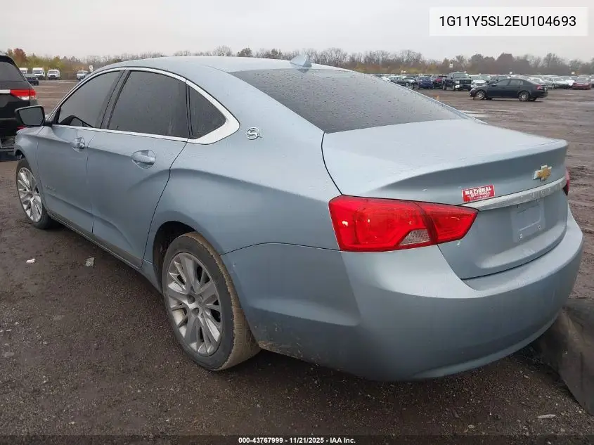 1G11Y5SL2EU104693 2014 Chevrolet Impala 1Ls