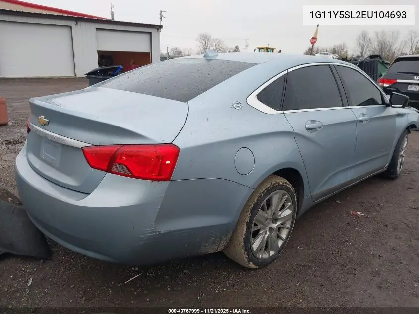 1G11Y5SL2EU104693 2014 Chevrolet Impala 1Ls