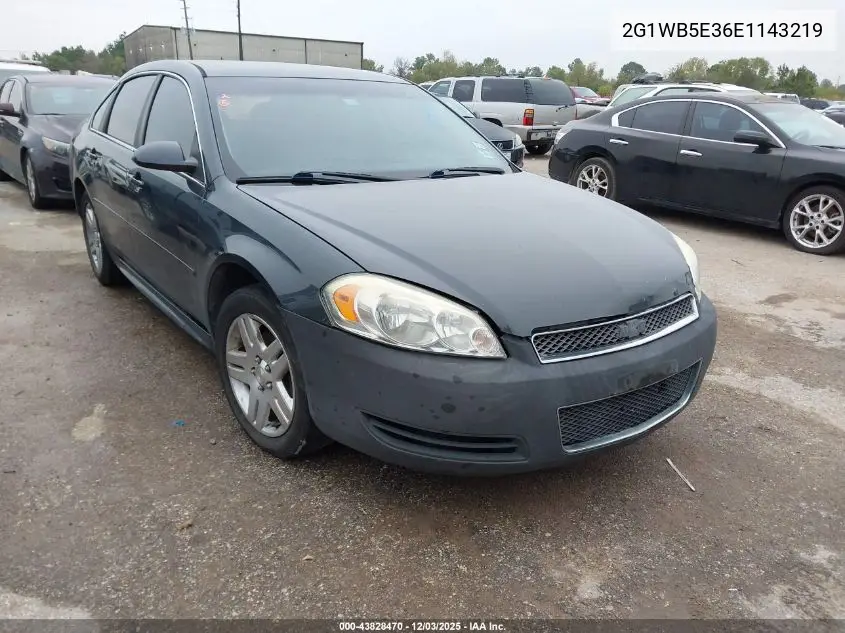 2G1WB5E36E1143219 2014 Chevrolet Impala Limited Lt