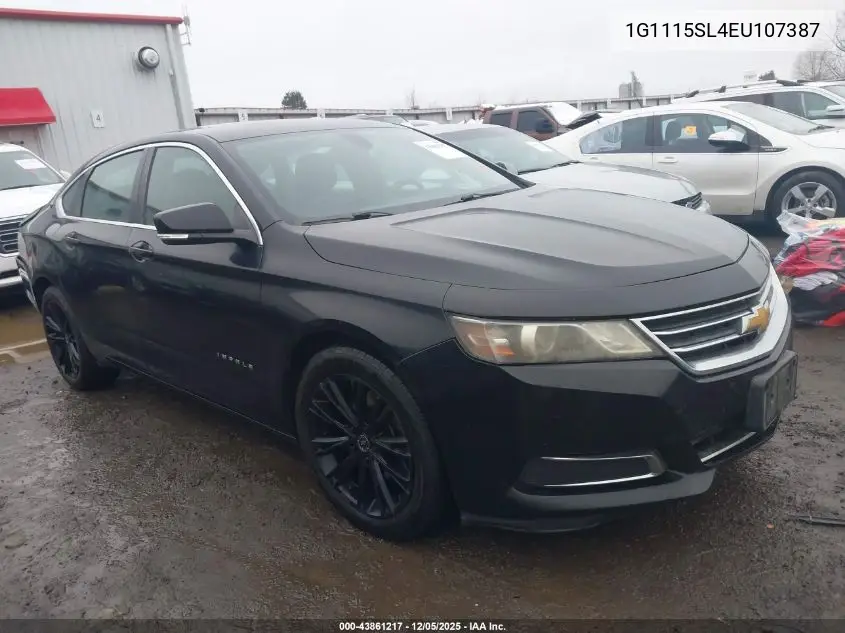 1G1115SL4EU107387 2014 Chevrolet Impala 1Lt