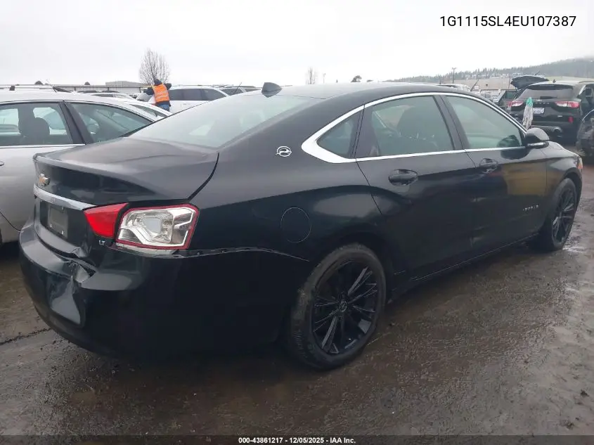 1G1115SL4EU107387 2014 Chevrolet Impala 1Lt