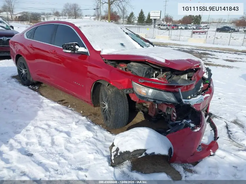 1G1115SL9EU141843 2014 Chevrolet Impala 1Lt