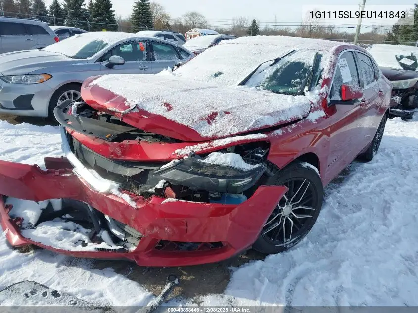 1G1115SL9EU141843 2014 Chevrolet Impala 1Lt