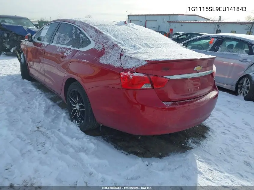 1G1115SL9EU141843 2014 Chevrolet Impala 1Lt