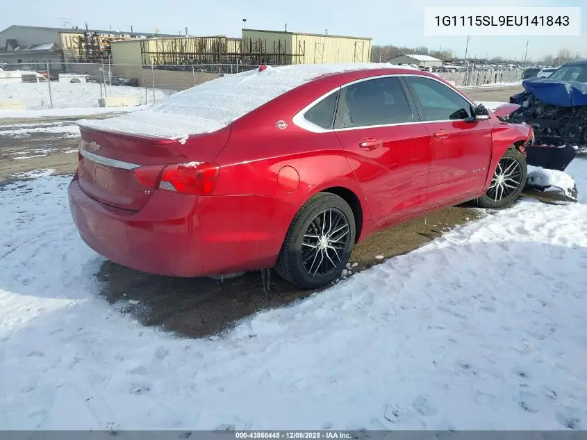 1G1115SL9EU141843 2014 Chevrolet Impala 1Lt