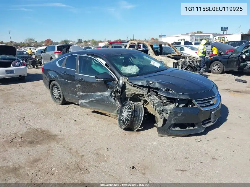 1G1115SL0EU119925 2014 Chevrolet Impala 1Lt
