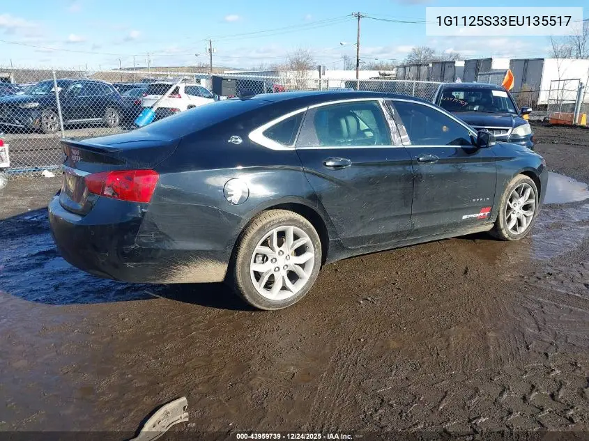1G1125S33EU135517 2014 Chevrolet Impala 2Lt