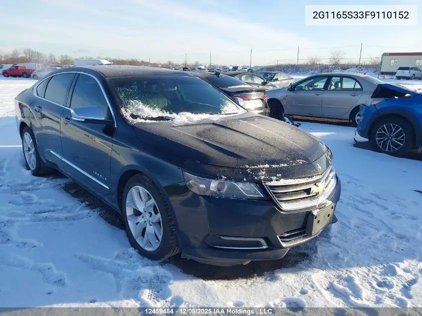 2G1165S33F9110152 2015 Chevrolet Impala 2Lz