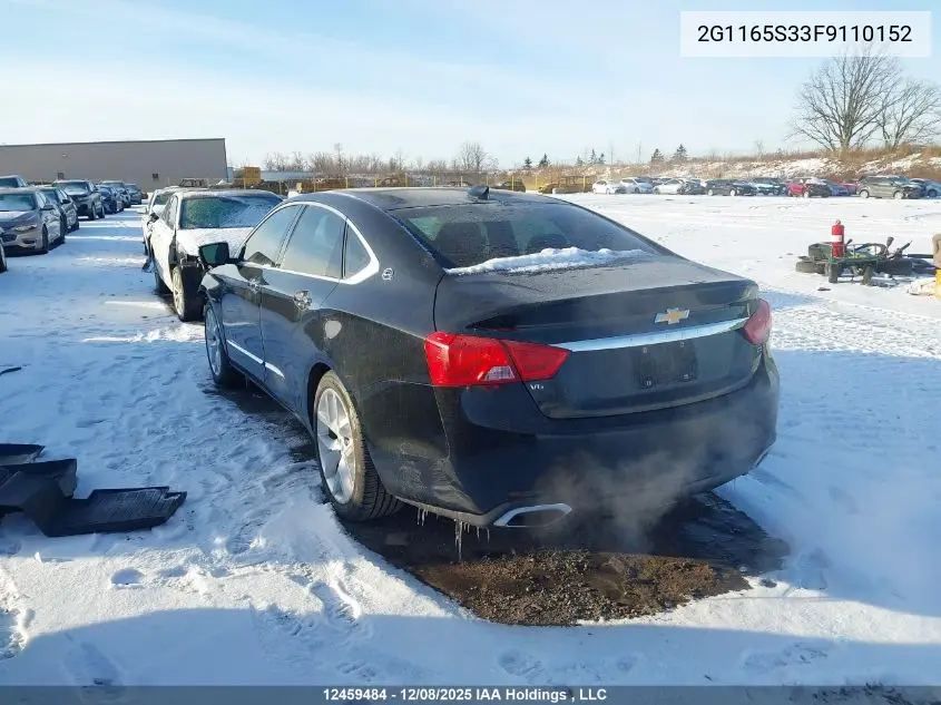 2G1165S33F9110152 2015 Chevrolet Impala 2Lz