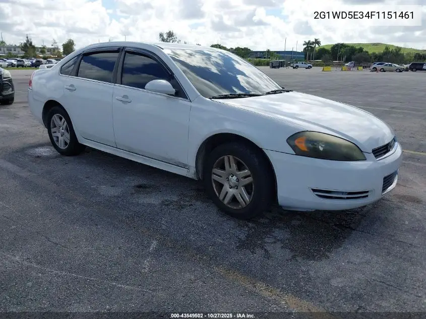 2G1WD5E34F1151461 2015 Chevrolet Impala Limited Police