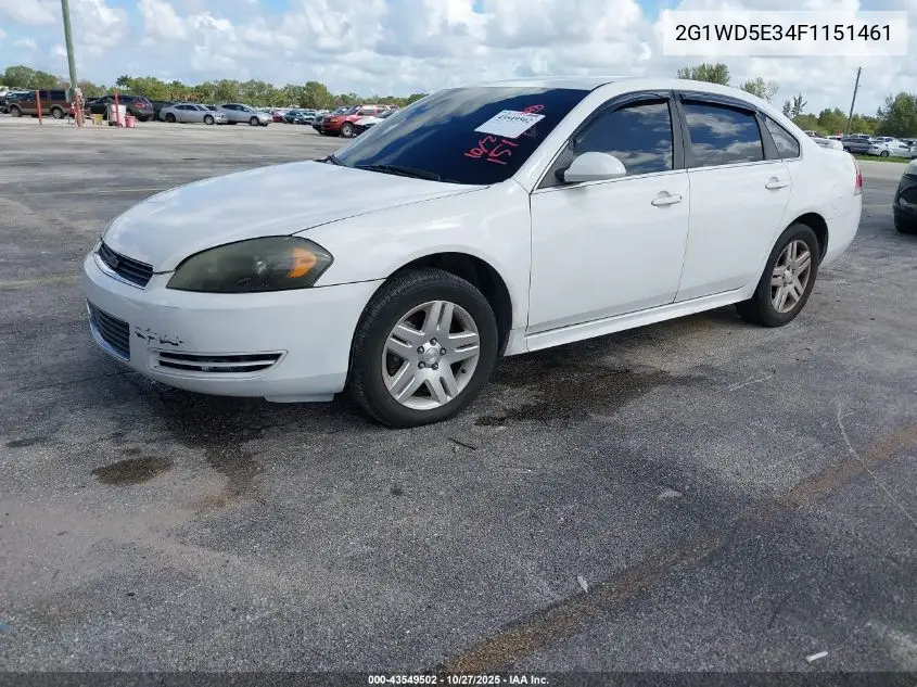 2G1WD5E34F1151461 2015 Chevrolet Impala Limited Police