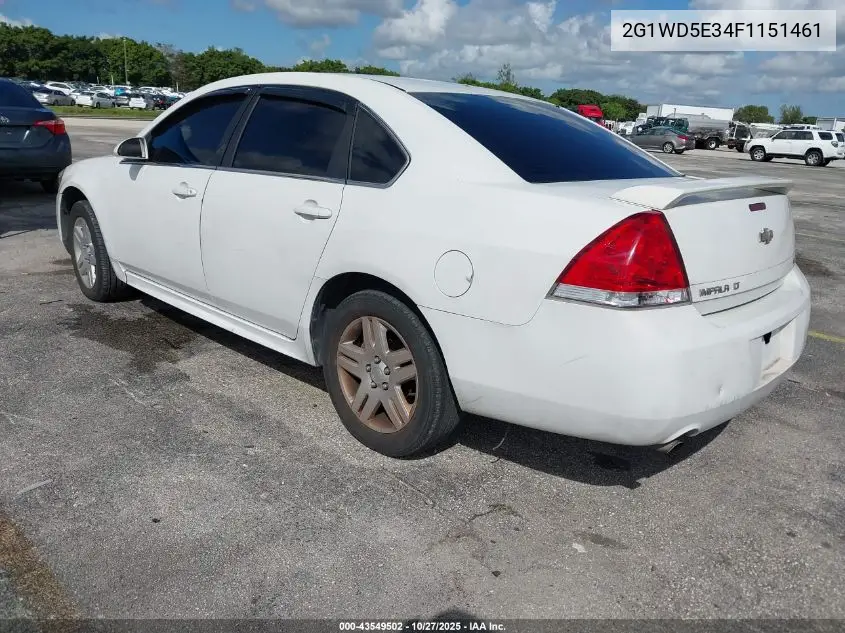 2G1WD5E34F1151461 2015 Chevrolet Impala Limited Police