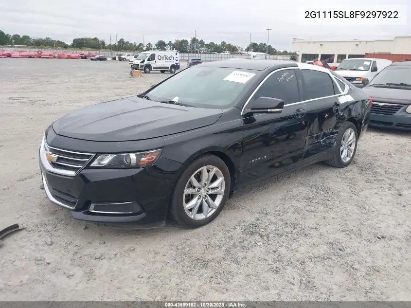 2G1115SL8F9297922 2015 Chevrolet Impala 1Lt