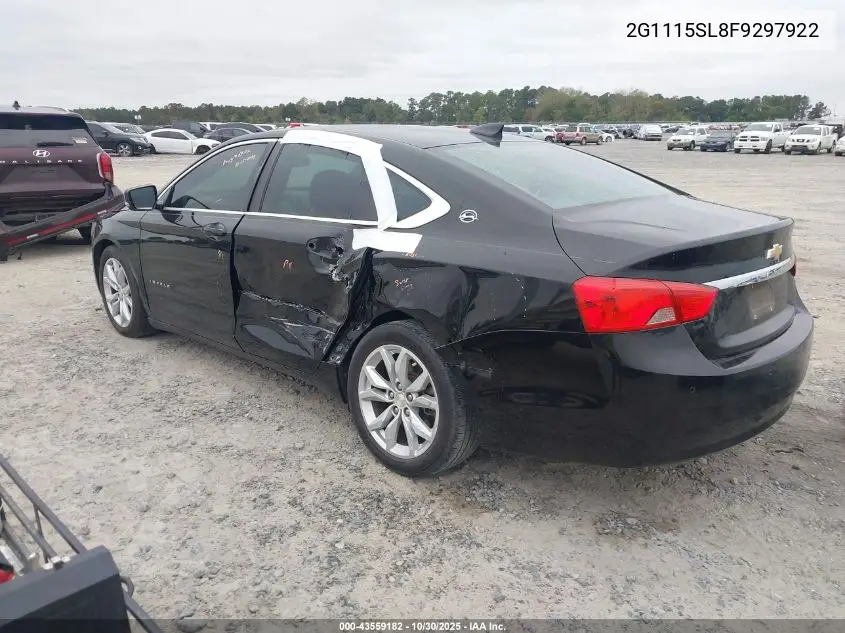 2G1115SL8F9297922 2015 Chevrolet Impala 1Lt