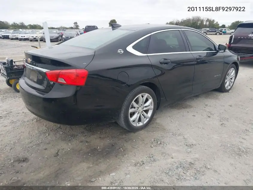 2G1115SL8F9297922 2015 Chevrolet Impala 1Lt