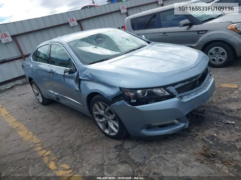 1G1165S33FU109196 2015 Chevrolet Impala 2Lz