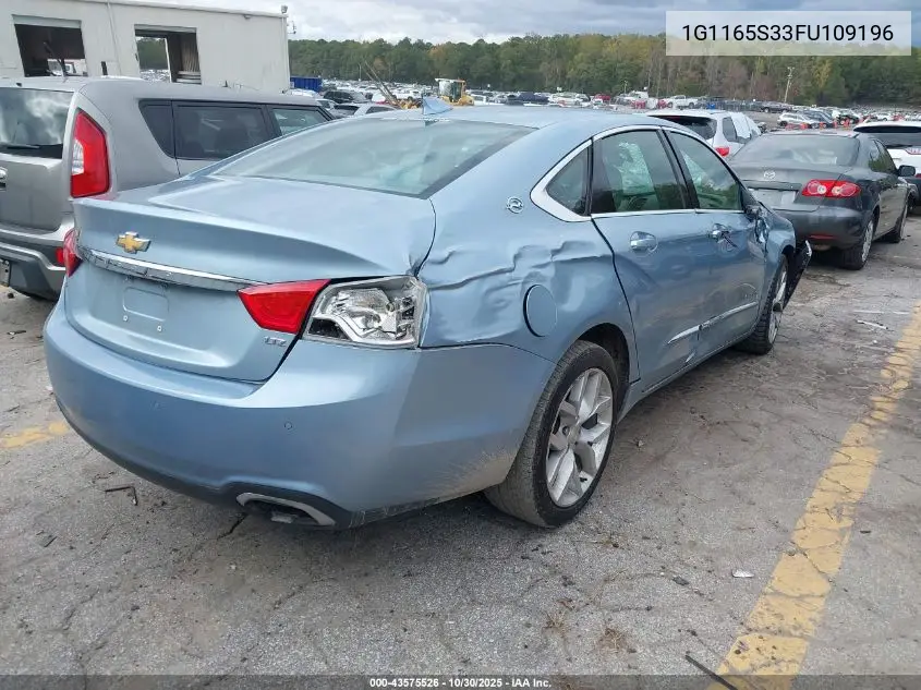1G1165S33FU109196 2015 Chevrolet Impala 2Lz