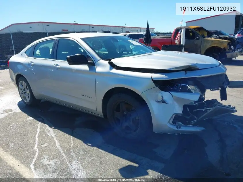 1G11X5SL2FU120932 2015 Chevrolet Impala 1Fl