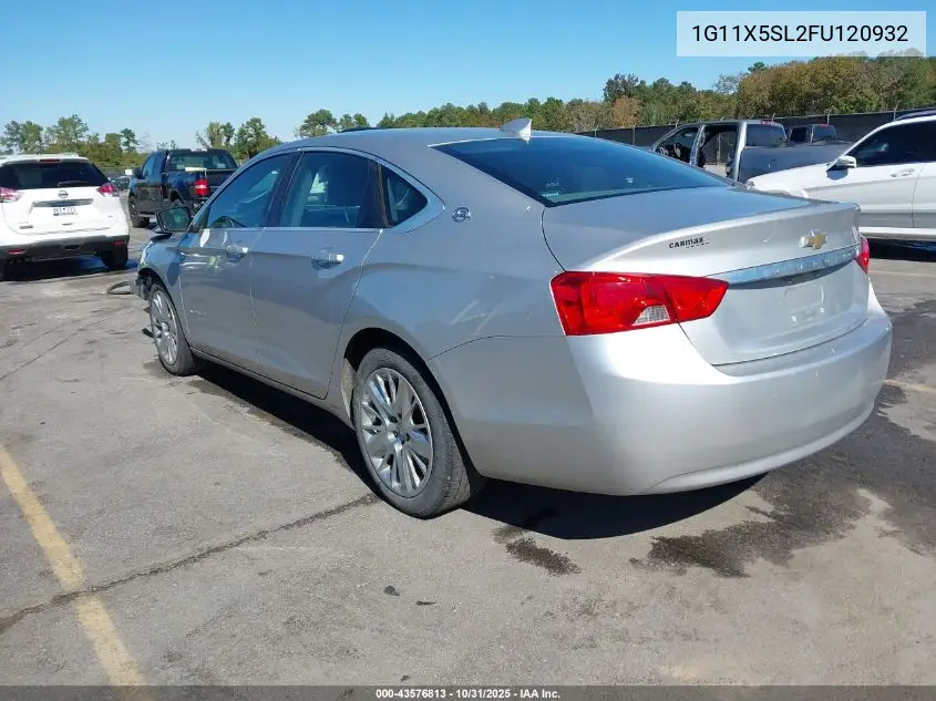 1G11X5SL2FU120932 2015 Chevrolet Impala 1Fl