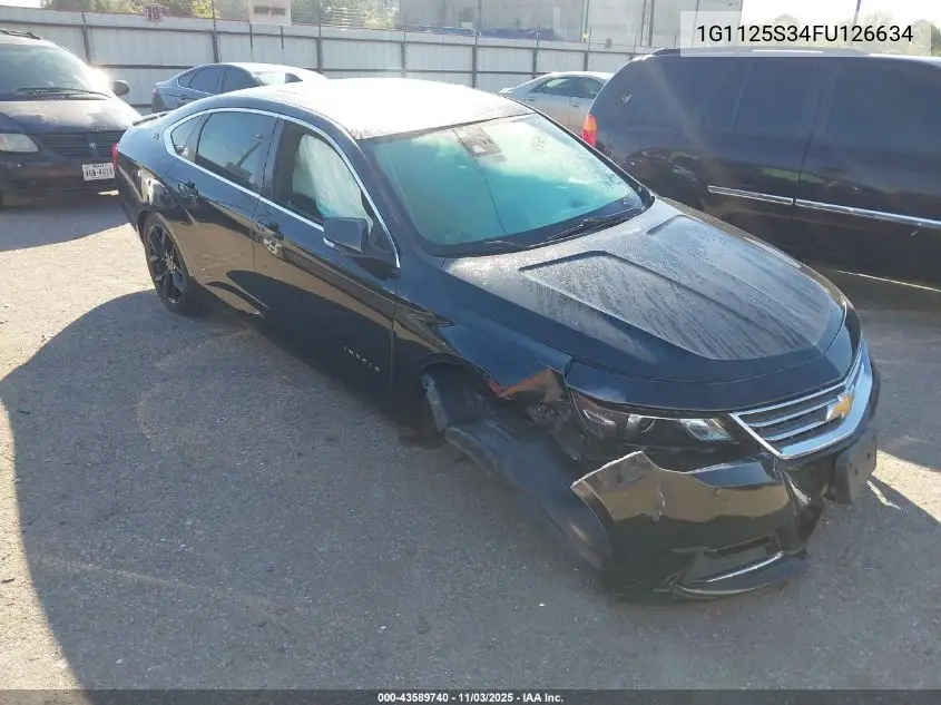 1G1125S34FU126634 2015 Chevrolet Impala 2Lt