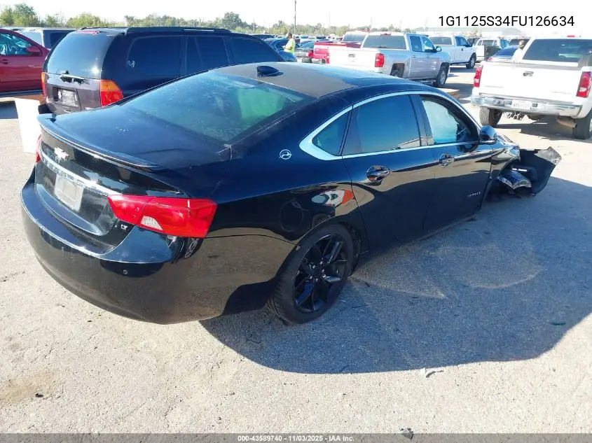 1G1125S34FU126634 2015 Chevrolet Impala 2Lt