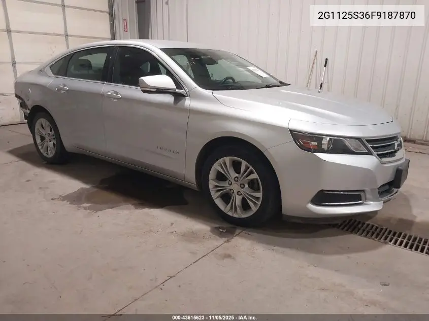 2G1125S36F9187870 2015 Chevrolet Impala 2Lt