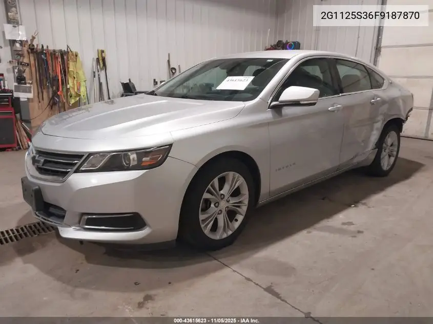 2G1125S36F9187870 2015 Chevrolet Impala 2Lt