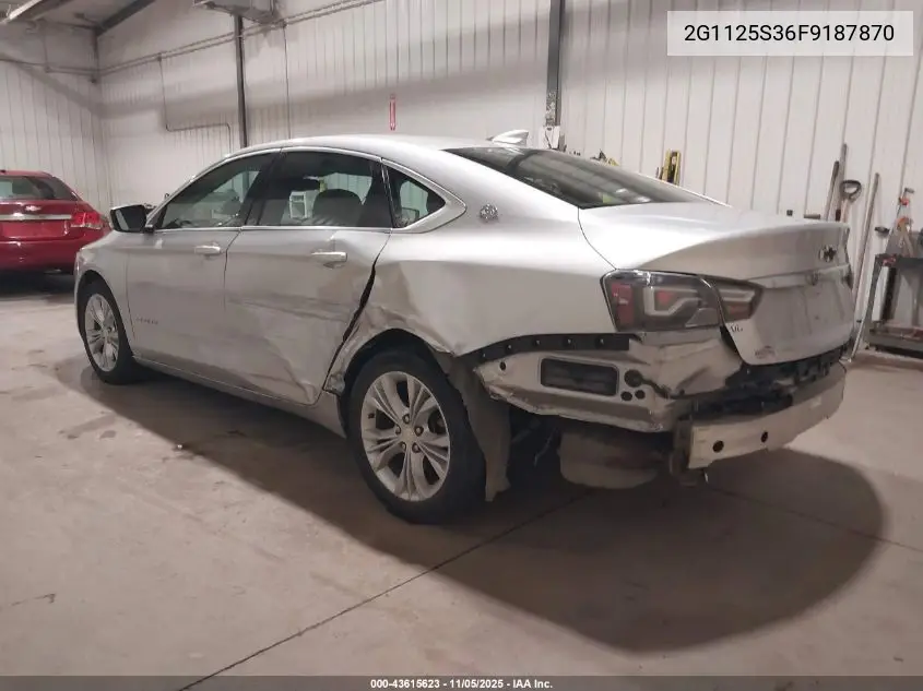 2G1125S36F9187870 2015 Chevrolet Impala 2Lt