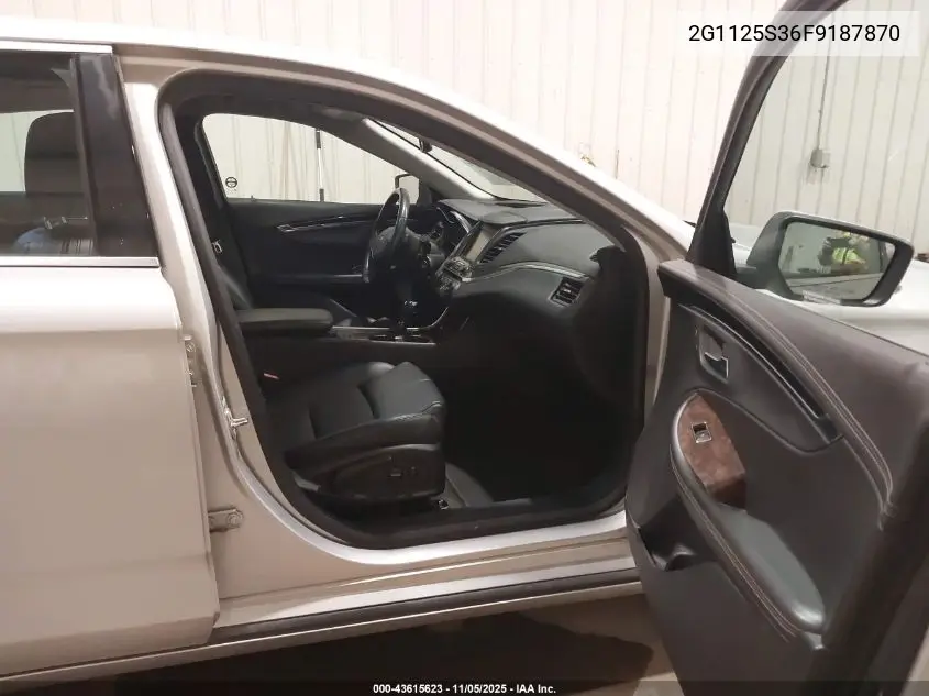 2G1125S36F9187870 2015 Chevrolet Impala 2Lt