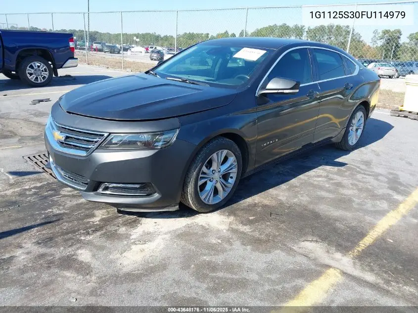 1G1125S30FU114979 2015 Chevrolet Impala 2Lt