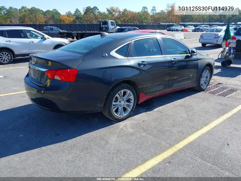 1G1125S30FU114979 2015 Chevrolet Impala 2Lt