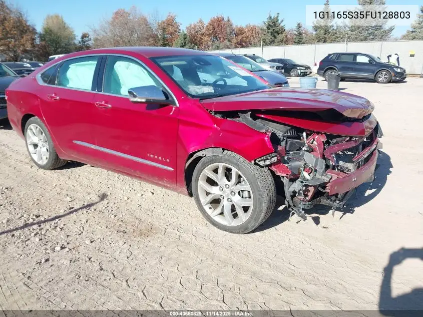 1G1165S35FU128803 2015 Chevrolet Impala 2Lz
