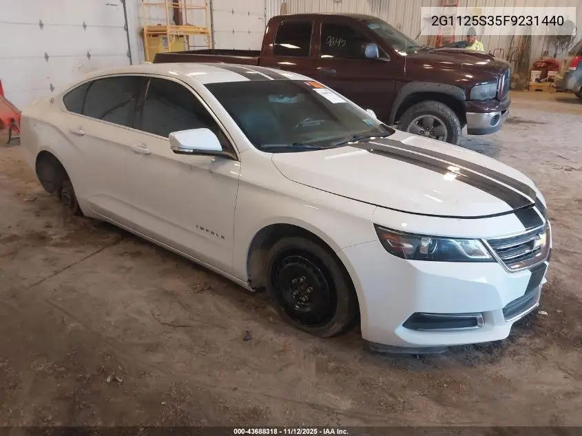 2G1125S35F9231440 2015 Chevrolet Impala 2Lt
