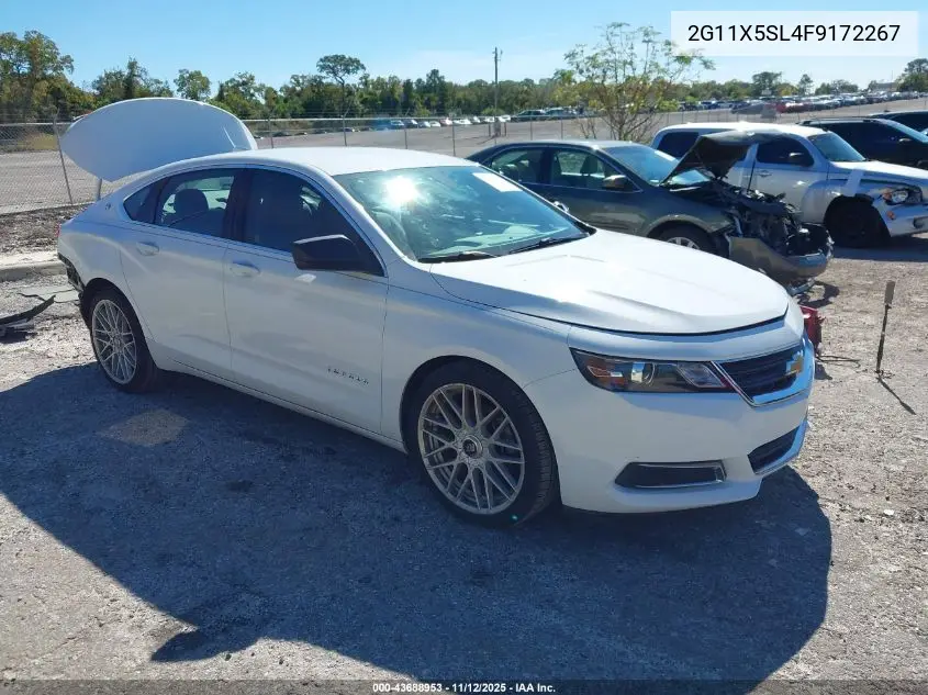 2G11X5SL4F9172267 2015 Chevrolet Impala 1Fl