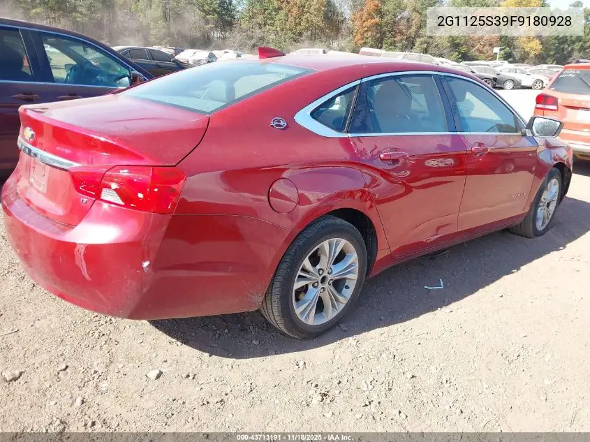 2G1125S39F9180928 2015 Chevrolet Impala 2Lt