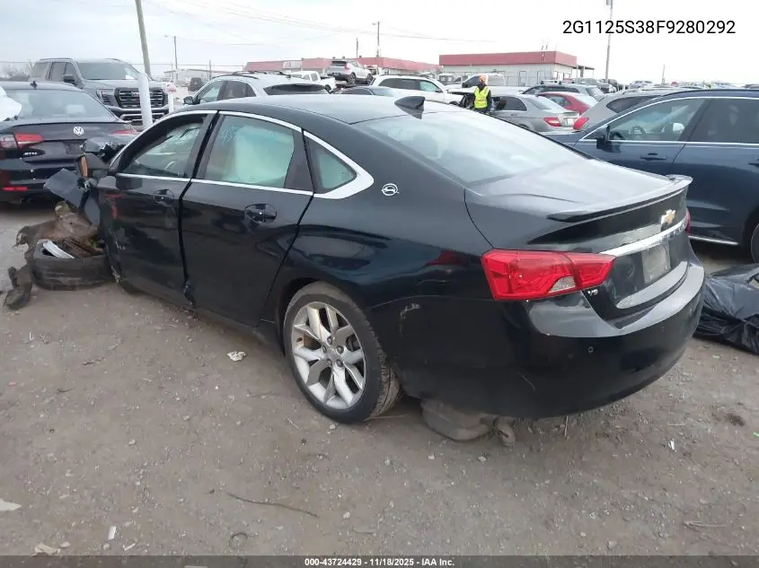 2G1125S38F9280292 2015 Chevrolet Impala 2Lt